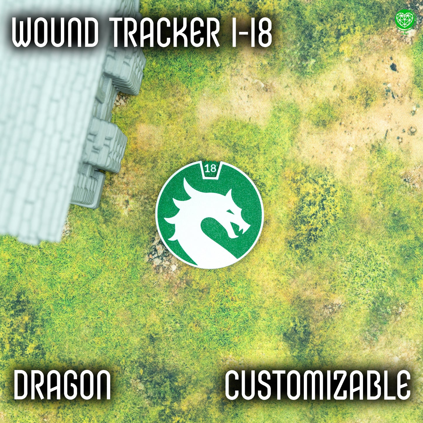 Znacznik 1-18 ran styl Dragon