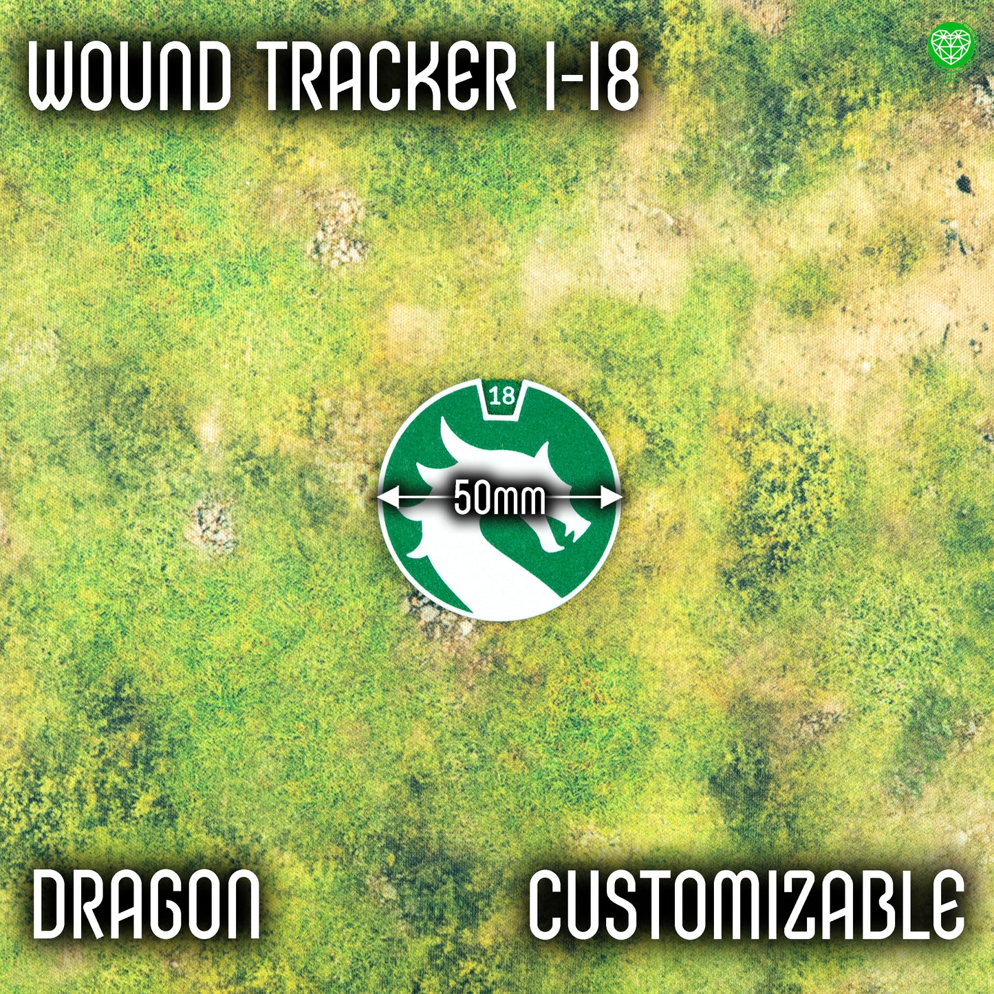 Znacznik 1-18 ran styl Dragon