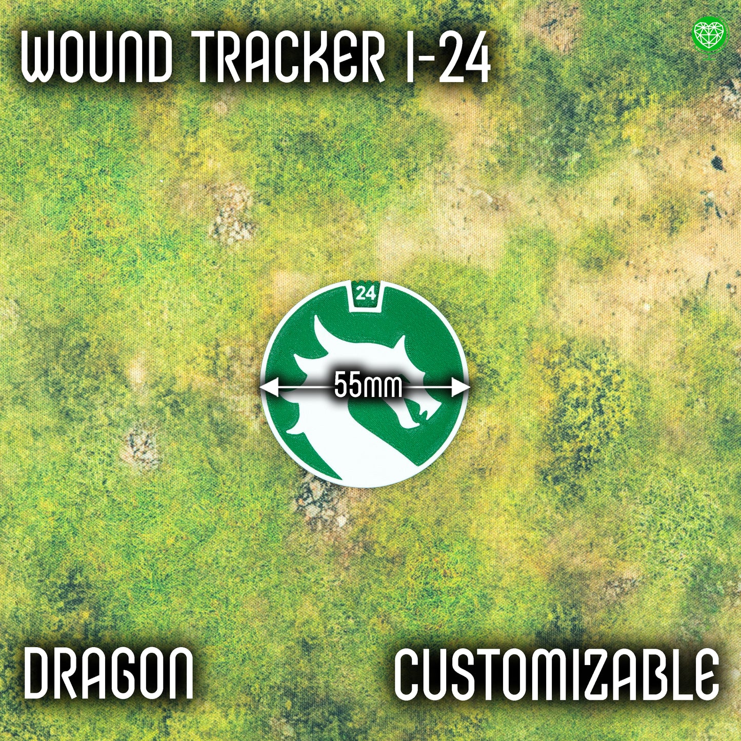 Znacznik 1-24 rany styl Dragon