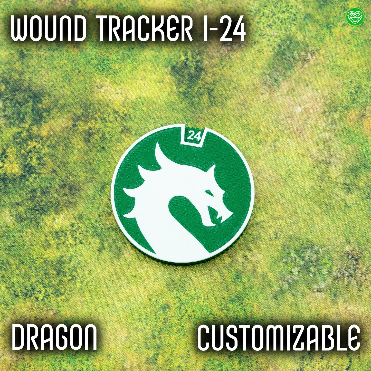 Znacznik 1-24 rany styl Dragon