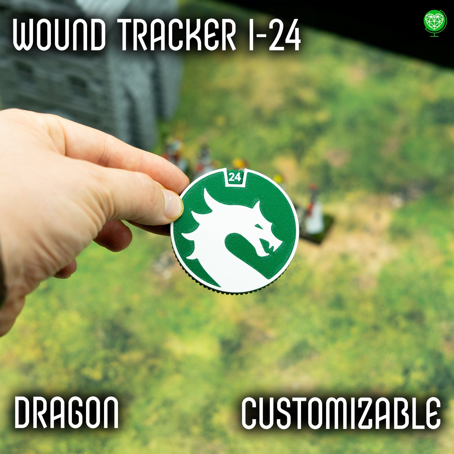 Znacznik 1-24 rany styl Dragon