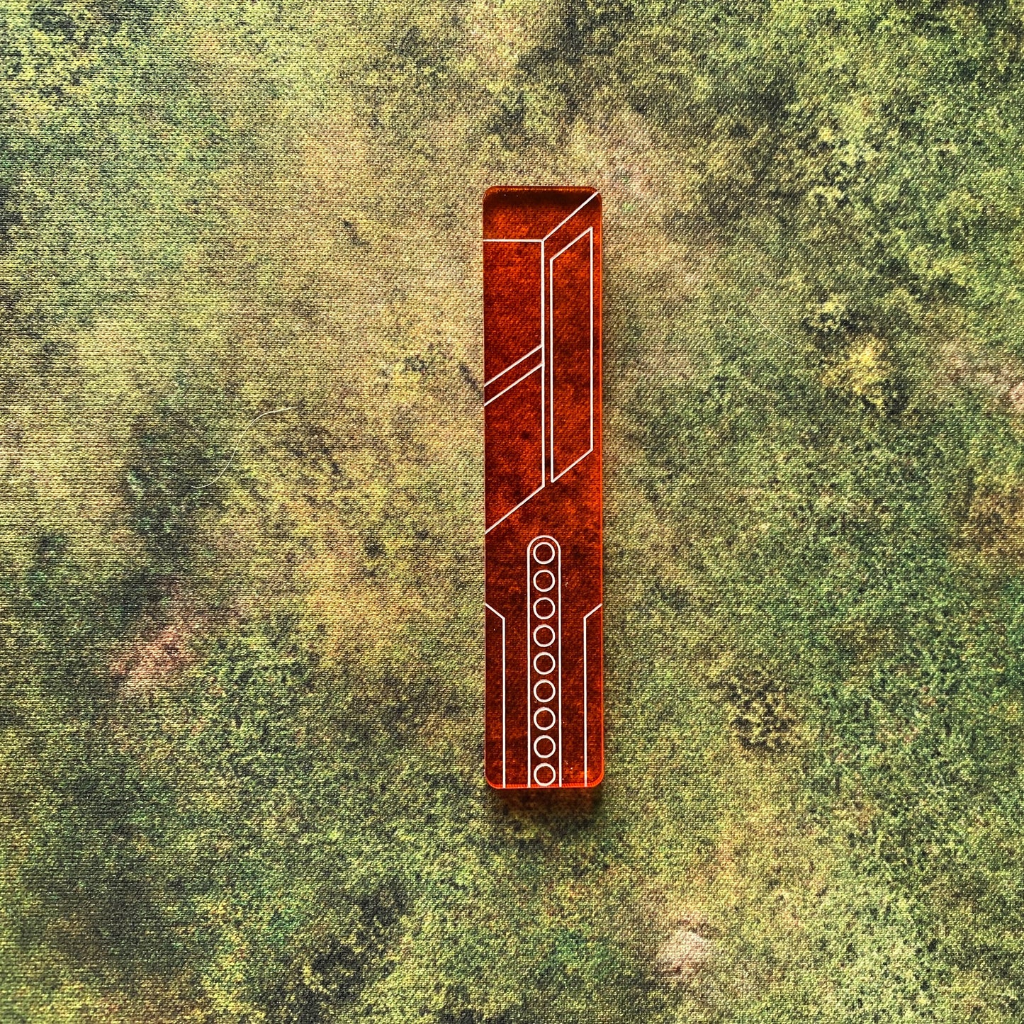 Star Wars Legion Half-Range Ruler in orange