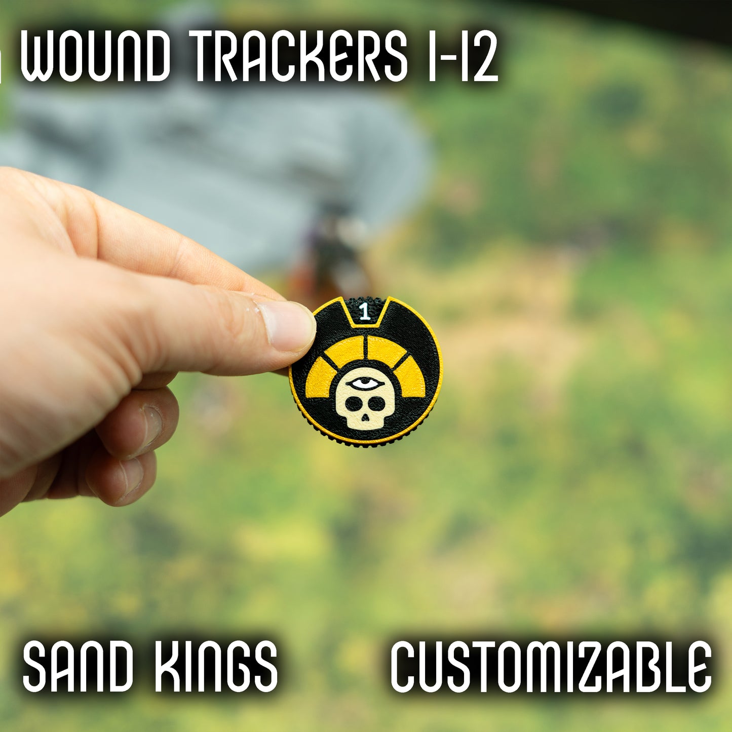 1-12 Wounds Trackers - Sand Kings Style