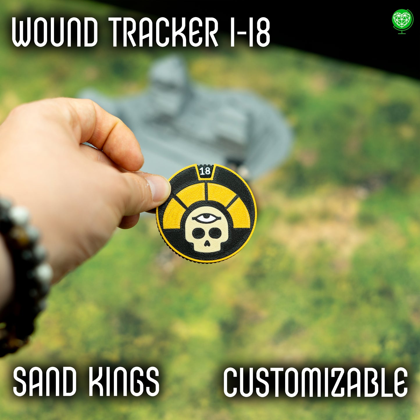 1-18 Wounds Tracker - Sand Kings Style
