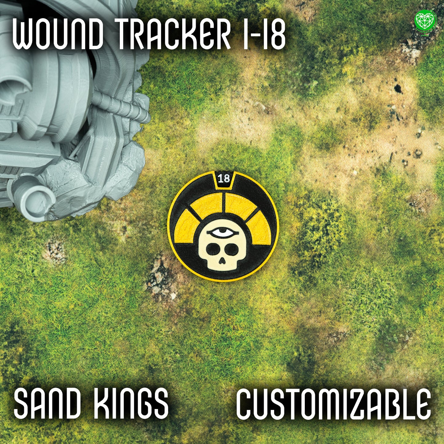 1-18 Wounds Tracker - Sand Kings Style