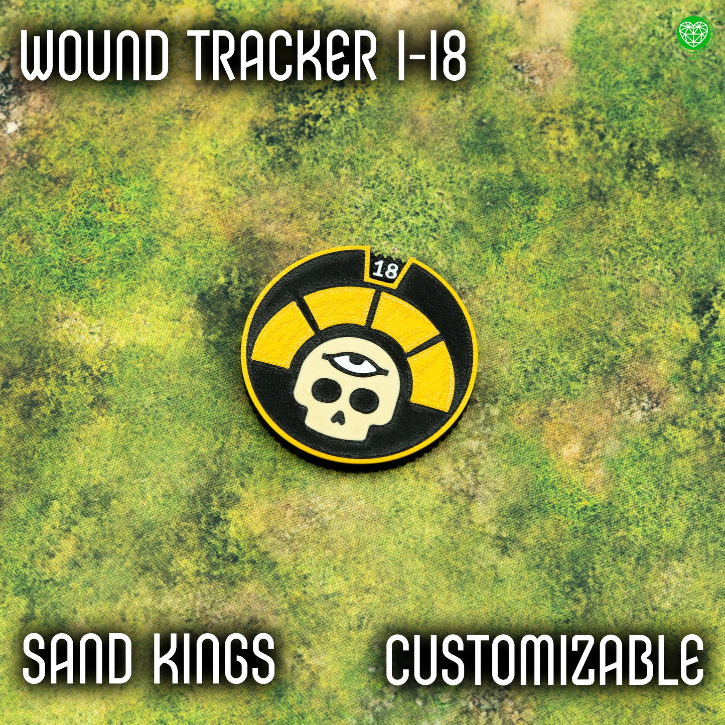 1-18 Wounds Tracker - Sand Kings Style
