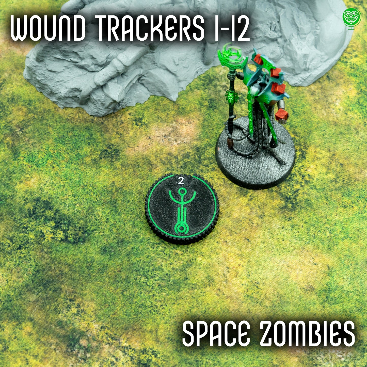 Zestaw znaczników 1-12 ran styl Space Zombies
