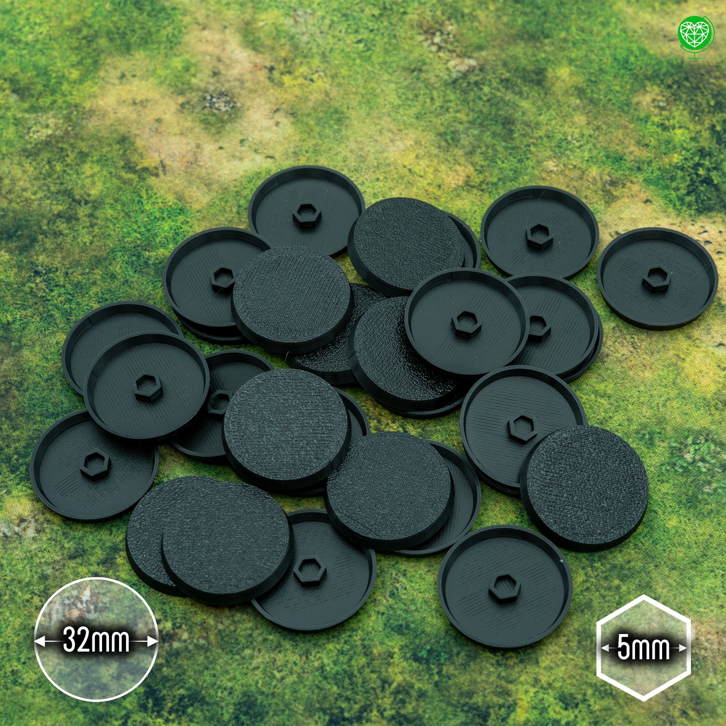 Podstawki 32mm okrągłe
