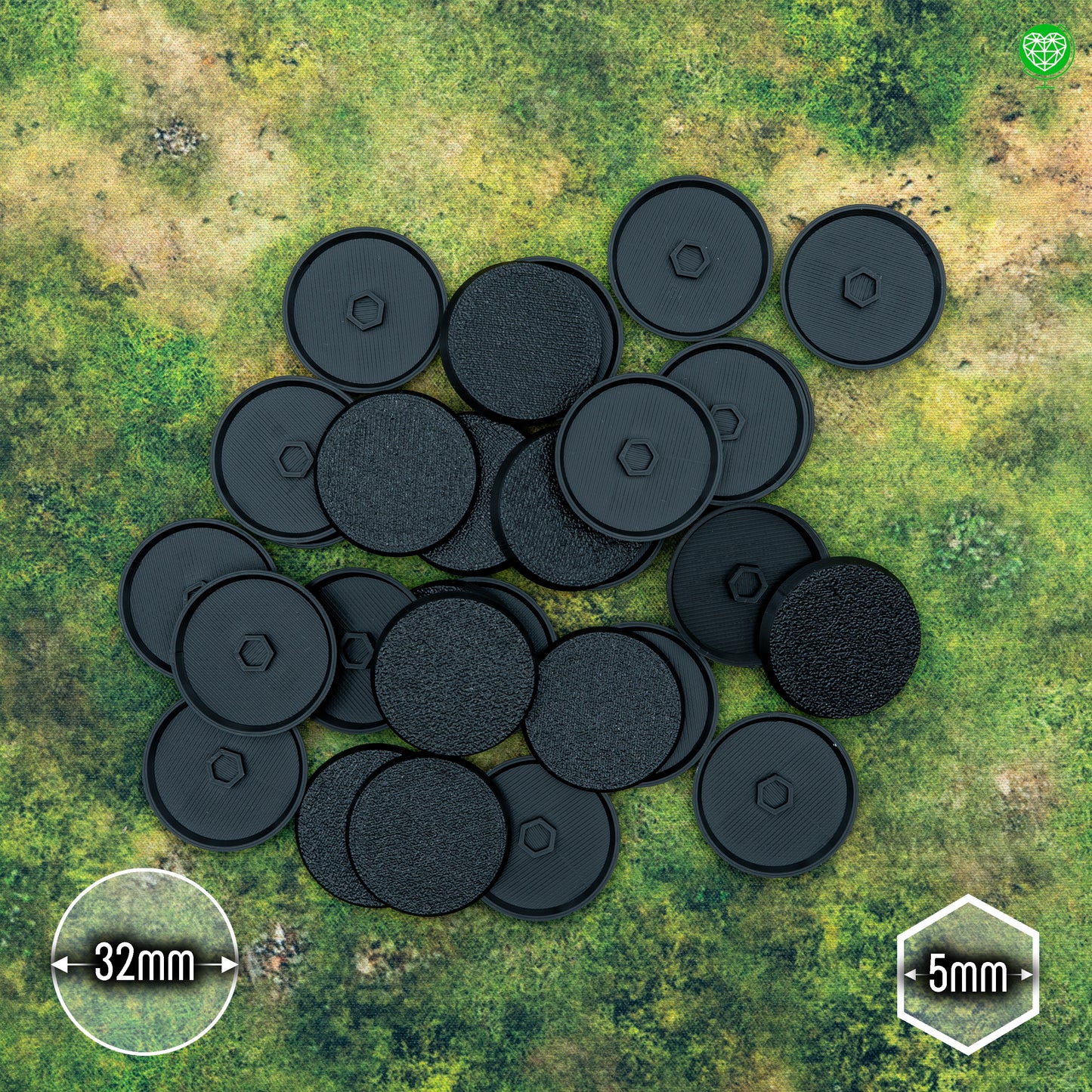 Podstawki 32mm okrągłe