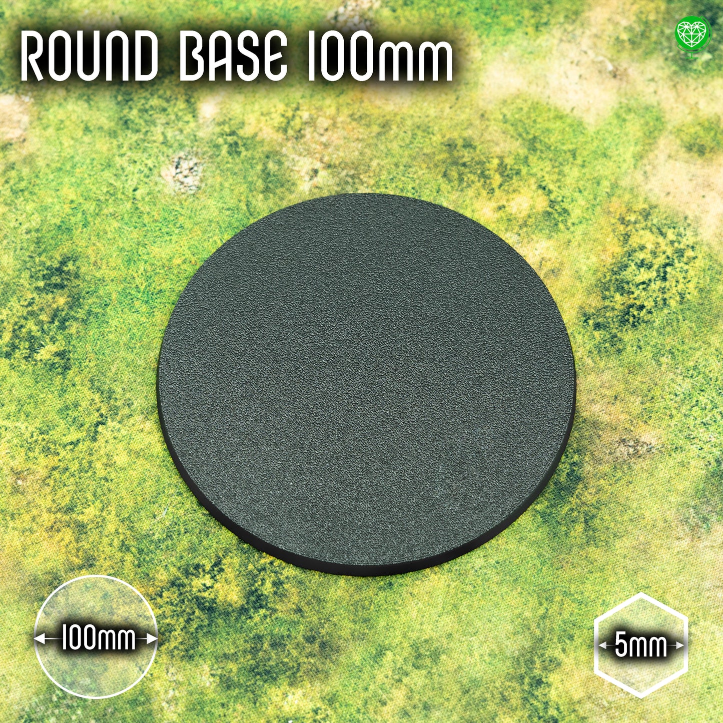 Podstawka 100mm Okragła z miejscami na magnesy