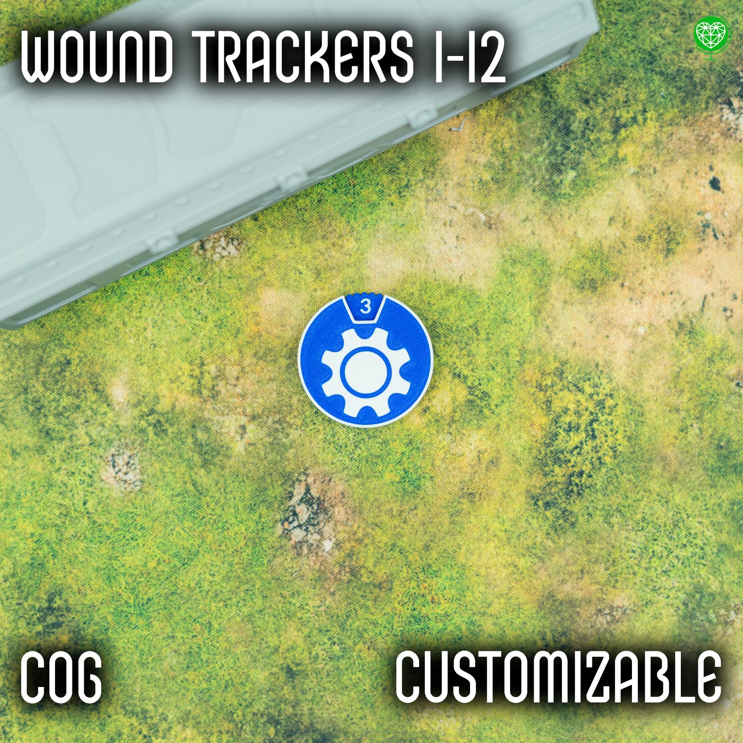 1-12 Wounds Trackers - Cog Style