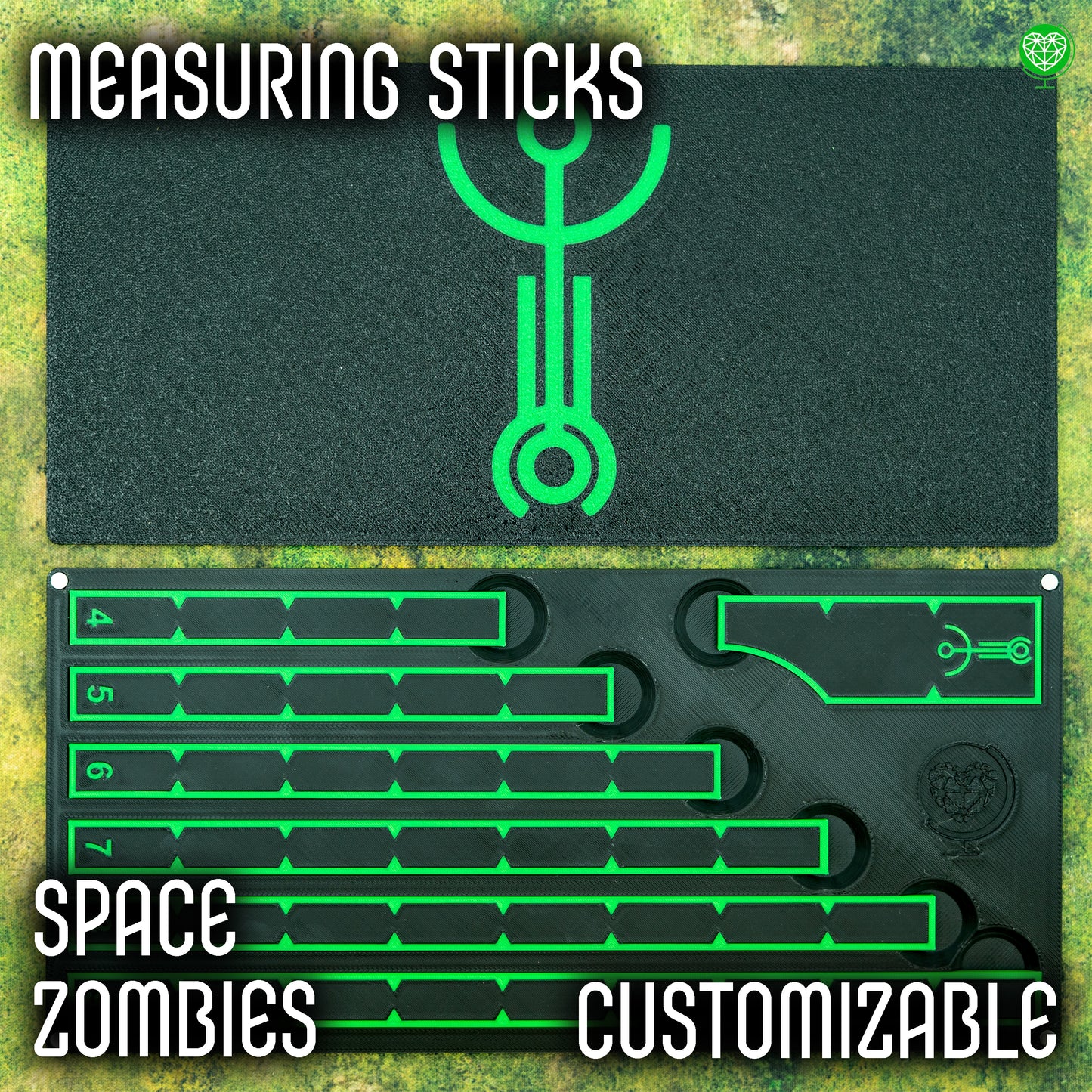 Zestaw miarek - Styl Space Zombies