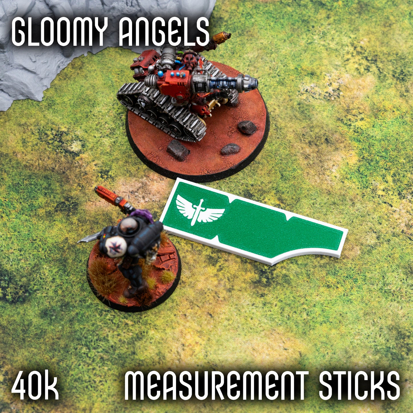 Zestaw miarek armii Gloomy Angels do 40k