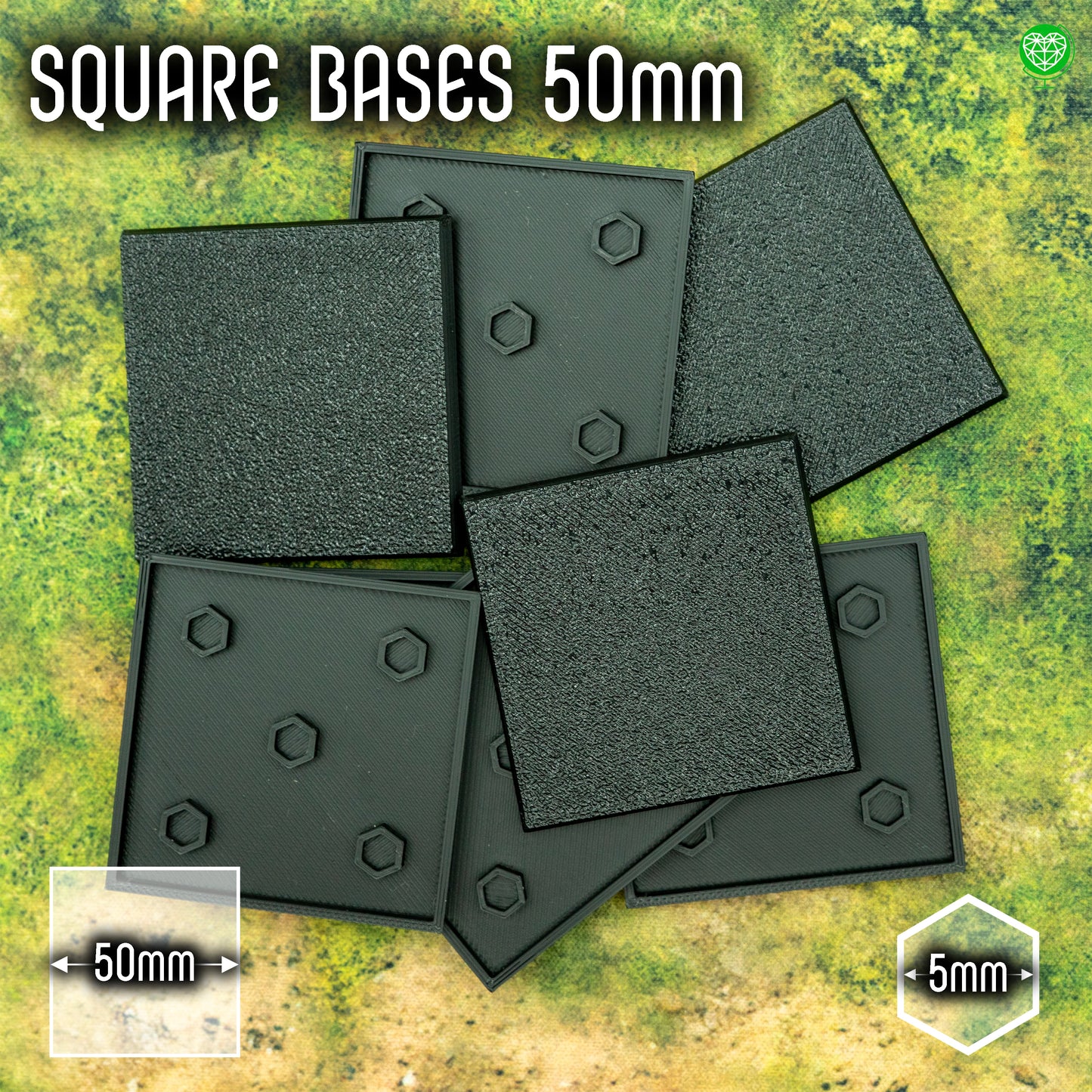 50mm Square Bases
