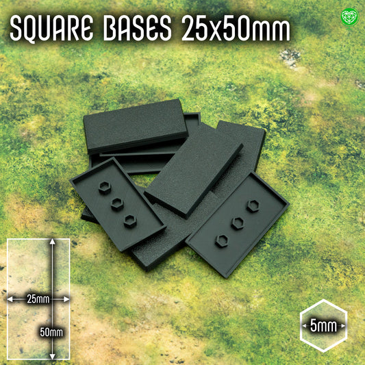 Podstawki 25x50mm kwadratowe