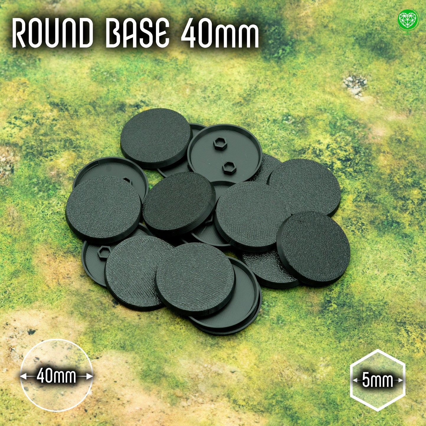 Podstawki 40mm okrągłe