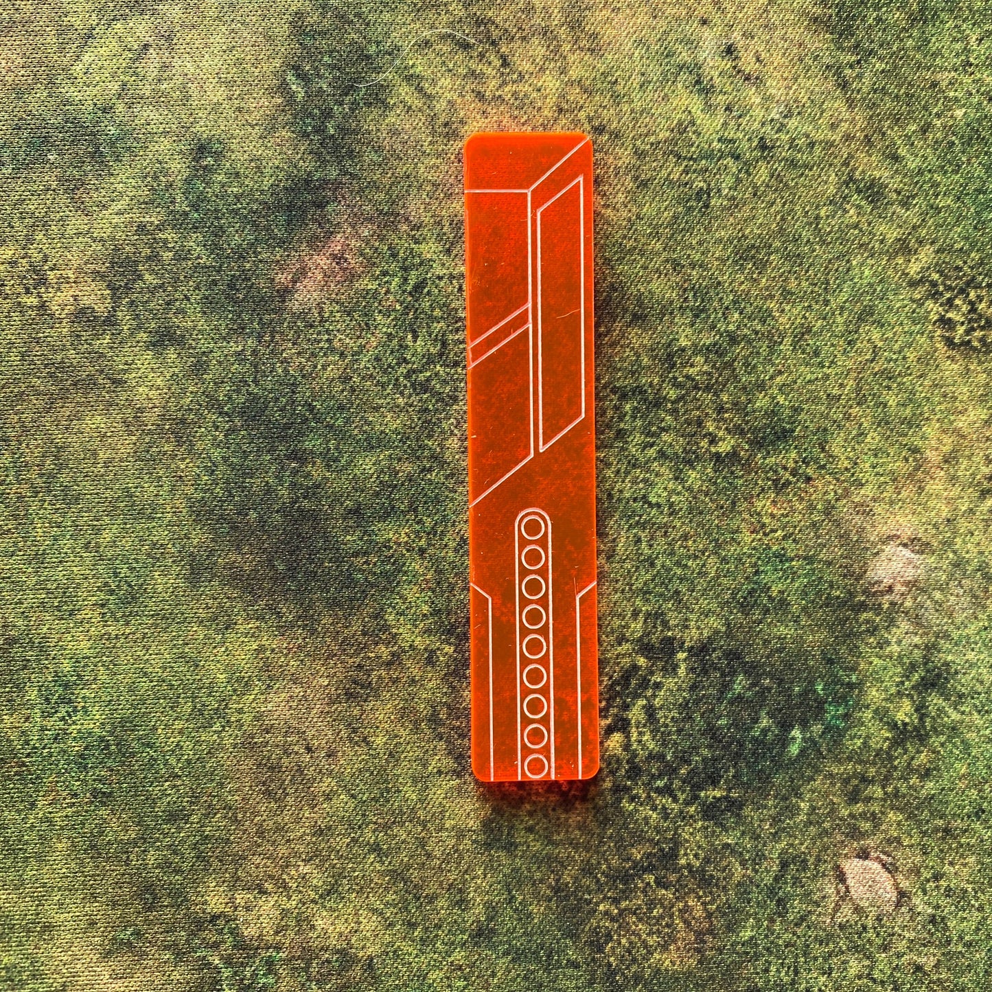 Star Wars Legion Half-Range Ruler in orange