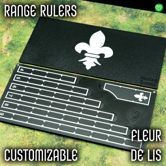 Range Rulers - Fleur De Lis Style