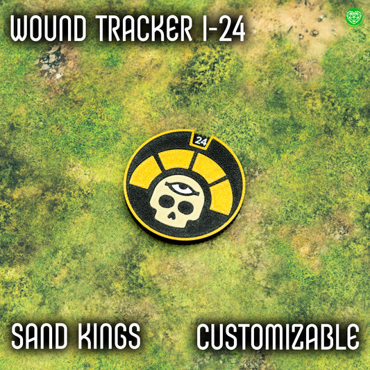 1-24 Wounds Tracker - Sand Kings Style