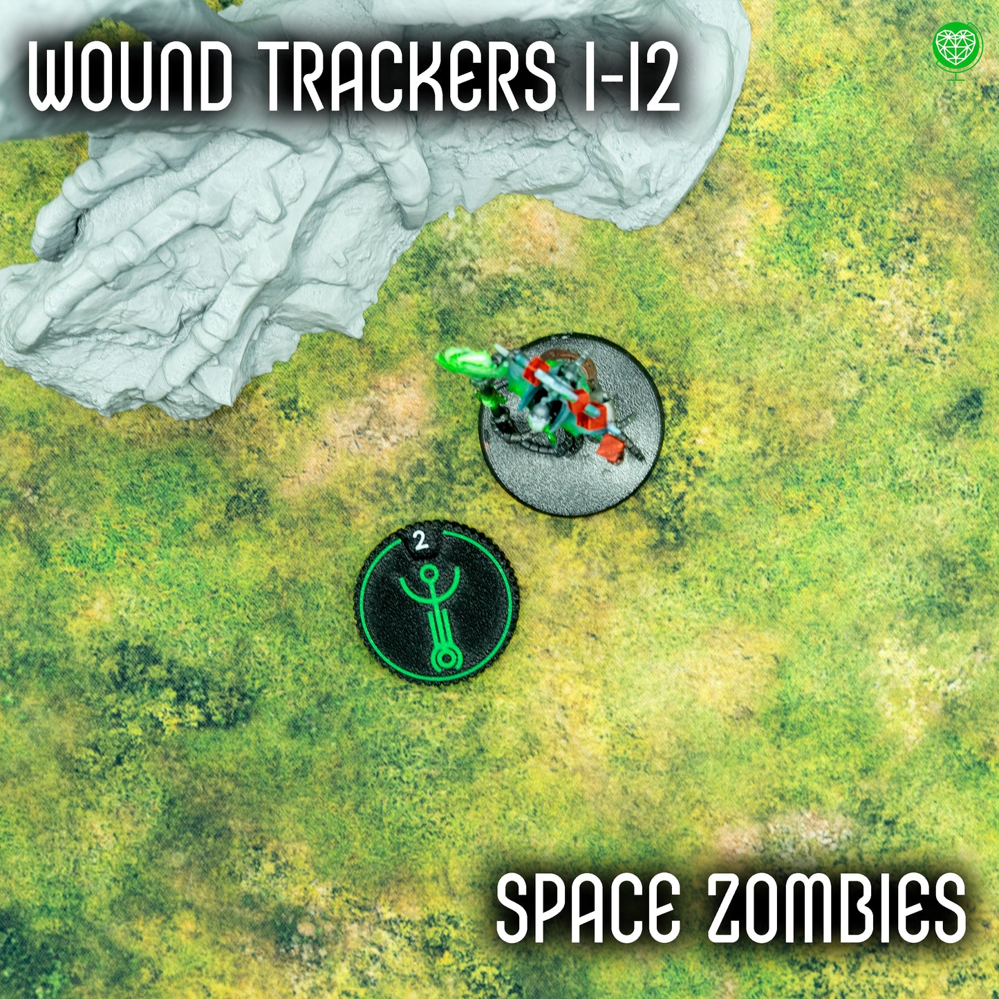 Zestaw znaczników 1-12 ran styl Space Zombies