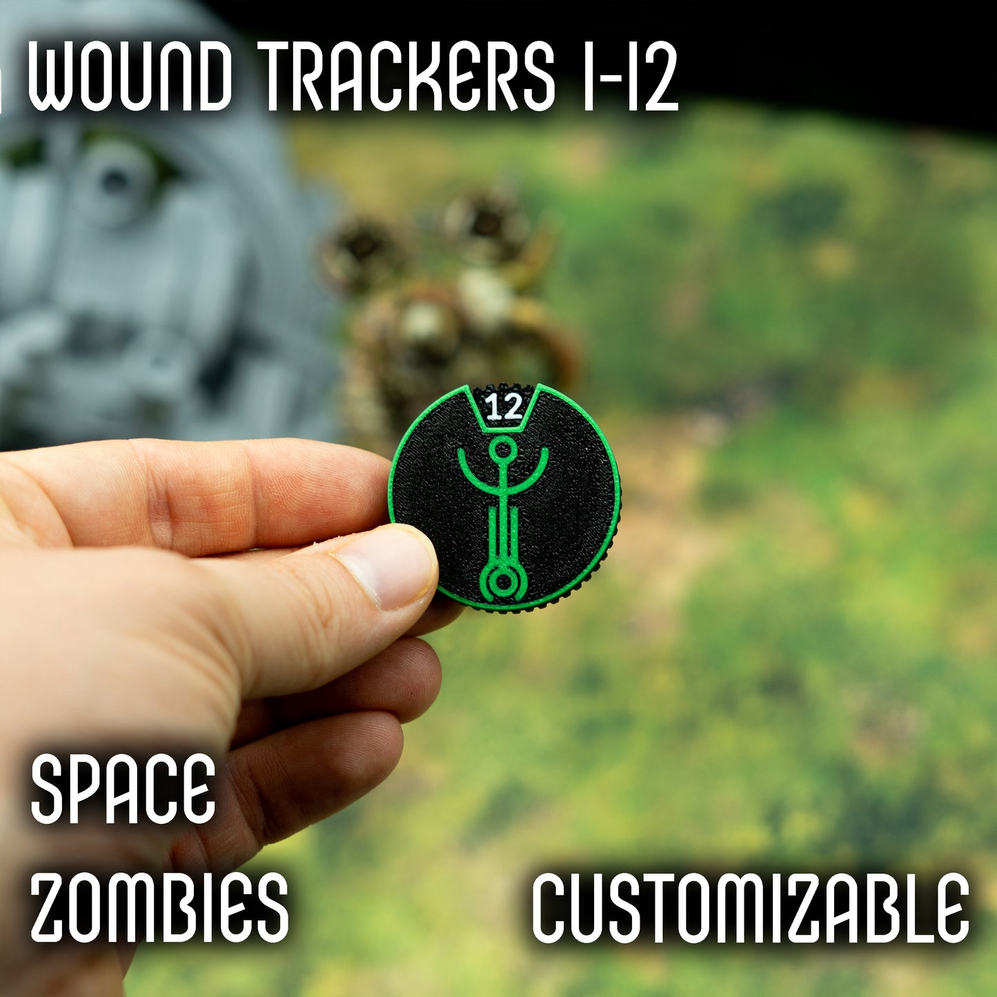 12 wounds tracker for Space Zombies