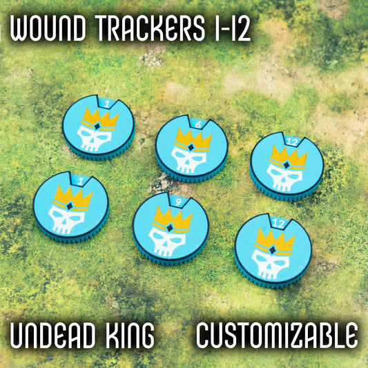 Zestaw znaczników 1-12 ran styl Undead King