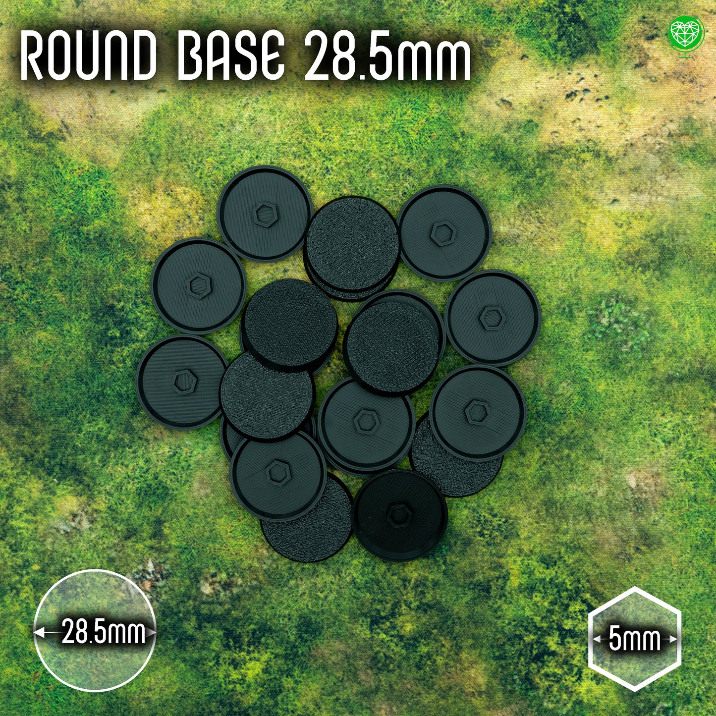 Podstawki 28.5mm okrągłe