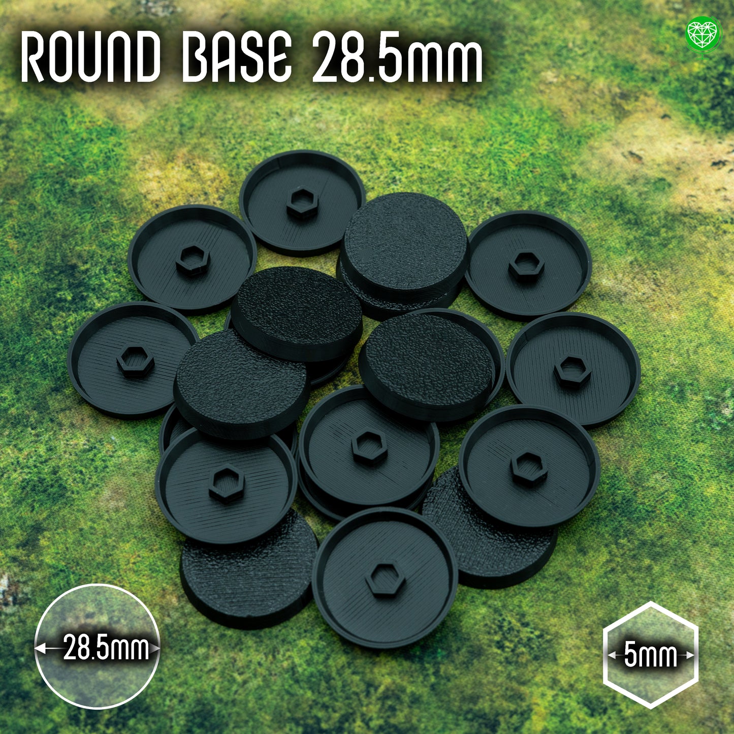Podstawki 28.5mm okrągłe