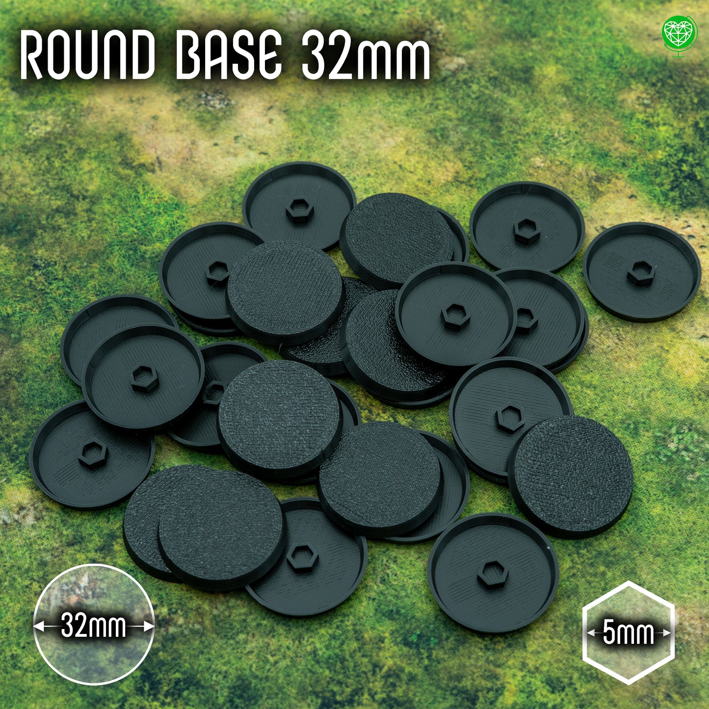 Podstawki 32mm okrągłe