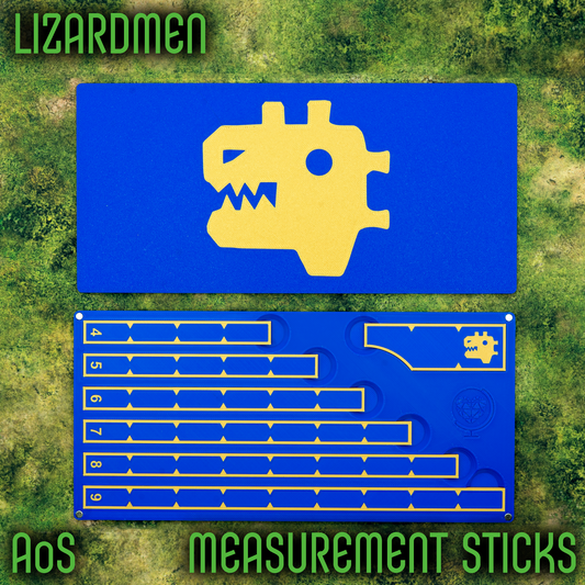 Zestaw miarek Lizardmen do AoS