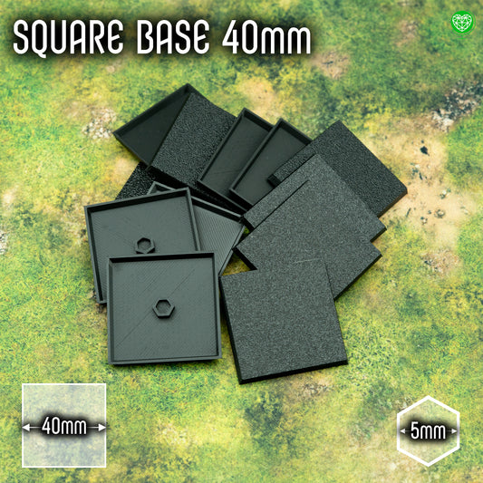 Square Base - 40mm - Magnet Ready