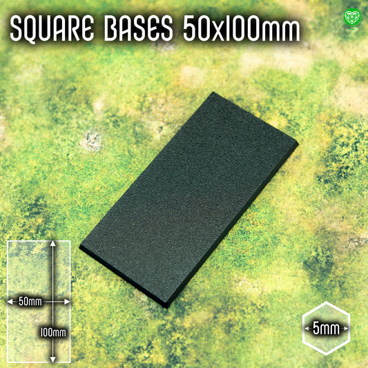 Podstawka kwadratowa - 50x100mm - z miejscem na magnes