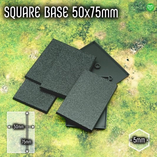 Square Bases - 50x75mm - Magnet Ready
